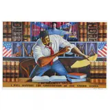 The Advocate by Ernie Barnes, Offset lithograph in colors, sold Apr 2023