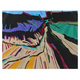 Mountain View by Mary Ann Zotto, Mixed-media work on paper with printmaking, sold Apr 2023