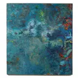 Subterranean Waters by Genevieve Cotter, Mixed media on panel, sold Apr 2023