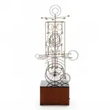Circus Wagon by Joseph Burlini, Enameled steel and nickel silver, sold Apr 2023