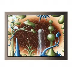 Earthworld by Kenny Scharf, Oil on canvas, sold Apr 2023