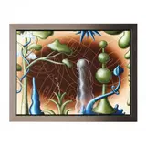 Earthworld by Kenny Scharf, Oil on canvas, sold Apr 2023