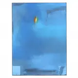 Fade to Blue by Curtis Ripley, Oil and collage on linen, sold Apr 2023