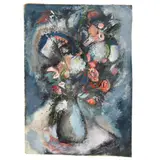 Weeds and Flowers by Mary Thomas, Gouache on paper, sold Apr 2023