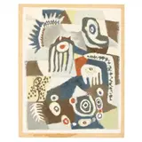 Untitled by Mary Thomas, Gouache with earth pigments on board, sold Apr 2023