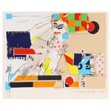 Composition by Sam Middleton, Silkscreen print in colors, sold Apr 2023