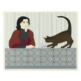 Meditation and Minou by Will Barnet, Lithograph in colors, sold Apr 2023