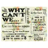 Why Can't We..." Act More Presidential by Aimee Joyaux, Block print over serigraph, sold Apr 2023