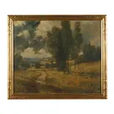 Summer Landscape by Dean Bradford, Oil on canvas, sold Apr 2023
