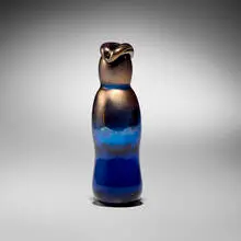 Bud vase by Dale Chihuly, 1970, hand-blown glass with gold luster, sold Jan 2026