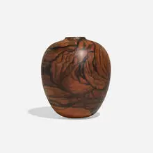 Untitled (Vessel) by David Ellsworth, 1987, Madagascar ebony, sold Jan 2026