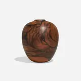 Untitled (Vessel) by David Ellsworth, 1987, Madagascar ebony, sold Jan 2026