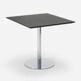 Dining table by Gubi, c. 2000, chrome-plated steel, painted mdf, sold Aug 2022