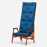 Polet lawn chair by Achille Castiglioni, 1992, beech, upholstery, sold Aug 2022