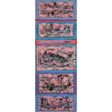 Five Episodic Places by Richard Irving Bowman, 1967, mixed media on board, sold May 2025