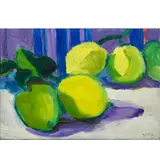 Citrons (Lemons)," circa by Theophilus Brown, oil on board, sold May 2025