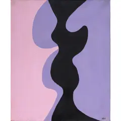 Untitled by Karl Stanley Benjamin, 1963, oil on canvas, sold May 2025