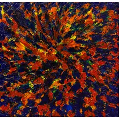 Shattered Infinity by Stanley Casselman, 1985, oil on canvas with electric backlighting, sold May 2025