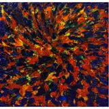 Shattered Infinity by Stanley Casselman, 1985, oil on canvas with electric backlighting, sold May 2025