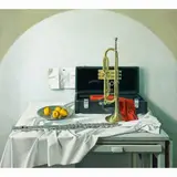 Untitled (Still Life with Trumpet by Chen Zhanheng, oil on canvas, sold May 2025