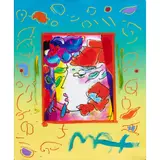 Untitled by Peter Max, acrylic and print on paper, sold May 2025