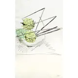 Flowers (Hand-Colored) by Andy Warhol, 1974, screenprint with hand coloring, sold May 2025