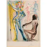 Ballet of the Flowers (The Fashion Designer) by Salvador Dalí, 1980, lithograph in colors, sold May 2025