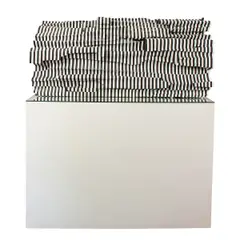 Zebra by Ara Peterson, acrylic and wood sculpture, sold May 2025