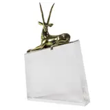 Antelope by Loet Vanderveen, bronze and lucite sculpture, sold May 2025