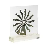 Falling Man: Suspended Relief by Ernest Trova, 1969, bronze and lucite sculpture, sold May 2025