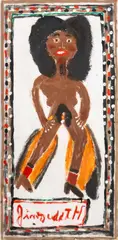 Dancing Nude Figure by Jimmy Lee Sudduth, Mixed Media on Panel, sold Jun 2026