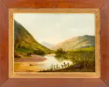 White Mountains by Godfrey Frankenstein, 1854, Oil on Panel, sold Jun 2026