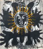 Alice's Sun God by Walter Gaudnek, 1969, Oil on Canvas, sold Jul 2026