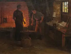 Untitled by William Barr, oil on canvas, sold May 2025