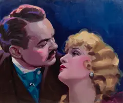 Neil Astor & Jeanette MacDonald by Irving Sinclair, 1934, oil on board, sold May 2025
