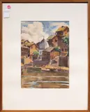 Kashmir by Mason Wells, 1936, watercolor, sold May 2025