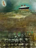 Untitled by Inez Storer, mixed media on board, sold May 2025