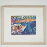 Color Print on Paper by Coastal Party Scene, A vivid and energetic color print after American artist LeRo, sold Jul 2025