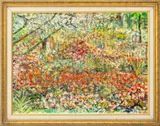 Garden Scene by Milton Epstein, 1943, Oil on Canvas Panel, sold Jul 2026