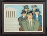 Travesty of Justice by Robin Morris, Lithograph in Colors, sold Jul 2026