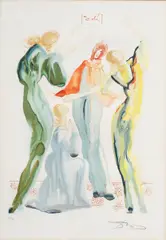 Untitled by Salvador Dalí, lithograph, sold May 2025