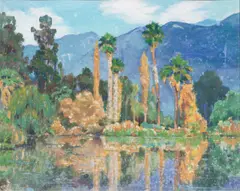 Untitled by Esther Eddy Hasting, oil on canvas board, sold May 2025