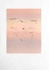 Untitled by Marcelino Rodriguez, monotype, sold May 2025