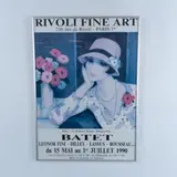 Colored Lithograph by Le Bouquet Rouge, A lithograph of a woman in a 1920s outfit, sold Jul 2025