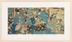 Kimono Shop Triptych by Utagawa Toyokuni, Woodblock in Colors on Paper, sold Sep 2026