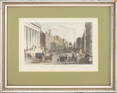 View of Wall Street From the Corner of Broad by John A. Rolph, circa 1846, Etching, sold Sep 2026