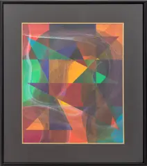 Abstract Composition by Charles Searles, Screenprint in Colors, sold Sep 2026