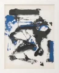 Untitled (Black and Blue) by Joan Mitchell, 1960, Screenprint in Colors, sold Jul 2026