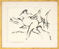 Leda and the Swan by Reuben Nakian, Ink on Paper, sold Jul 2026