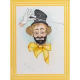 Clown by Red Skelton, 1983, mixed media, sold Jun 2025